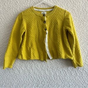 Mini Boden‎ Textured Cashmere Blend Long Sleeve Cardigan Sweater Size 3-4 Years